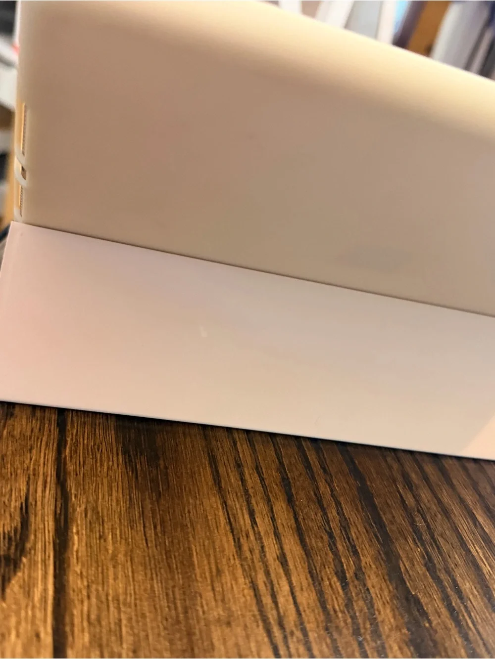 Apple iPad in White and rose gold back